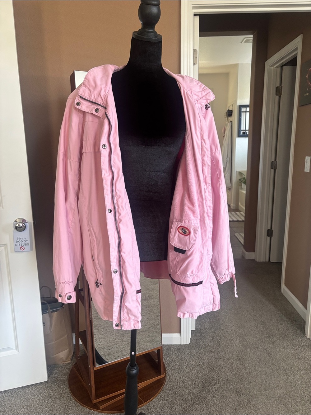 ZeroXposur Pink Hooded Utility Jacket with Front Pockets